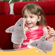Toycle Hand Puppet, Soft Cute Stuffed Animal Toy Open Movable Mouth Creative Plush Glove Toy Storytelling Doll Gifts for Babies and Kids, 11.02in